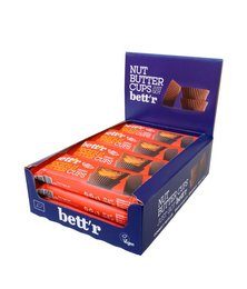 Nut butter cups with peanut cream, organic, in a full box of 12 x 39g.