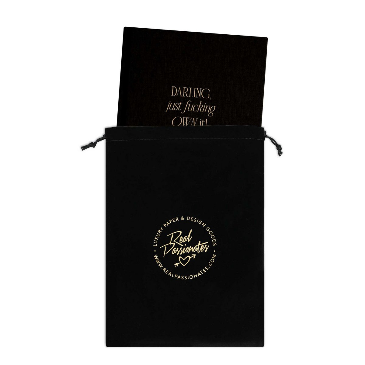 Notebook "Darling", A5, linen cover