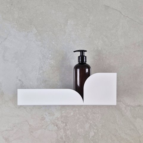 Metallduschenregal Bauhaus, Weiß, Beige oder Schwarz