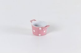 Ramequin rose avec anses & pois Isabelle Rose