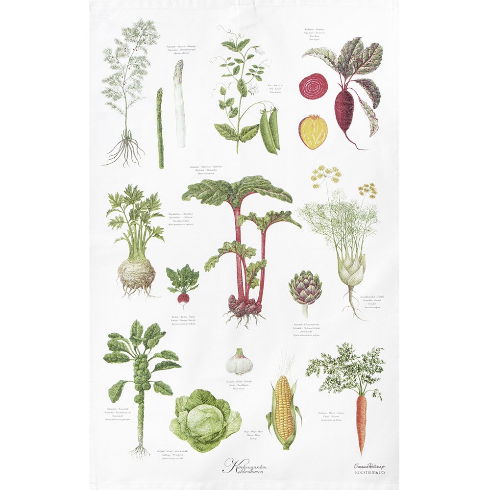 Organic tea towel - Kitchengarden