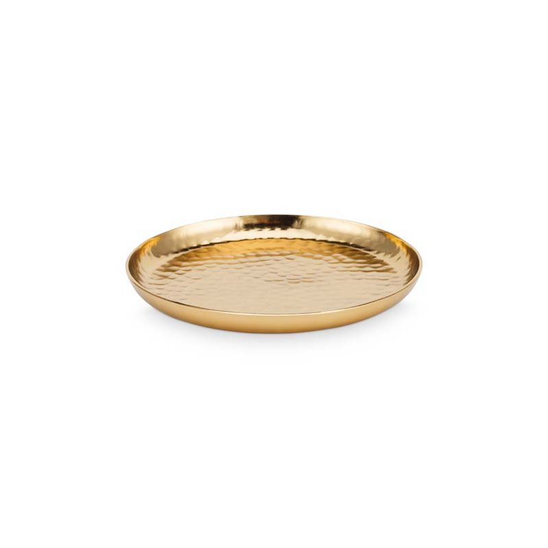 Plate Metal Gold 15cm