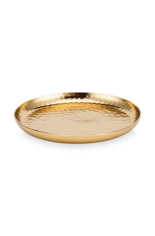 Plate Metal Gold 15cm