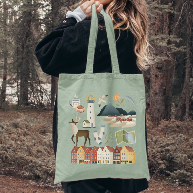 BASSE DEL PROPRIETÀ Norvegia Viaggia Lofoten - Baglie di iuta Fiordi Scandinavia - Case scandinave