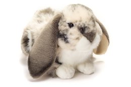 Ram rabbit gray white 30 cm - plush toy - soft toy