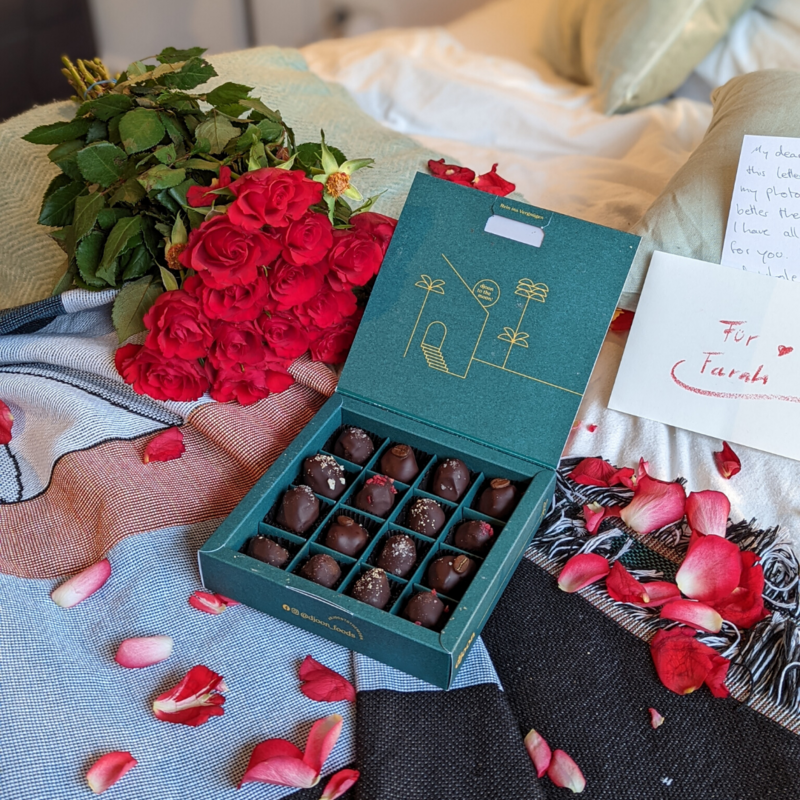 Økologiske dadelchokolader: Love Collection