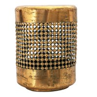 Relief light Ø 29x38 cm Copper -colored metal candle holder