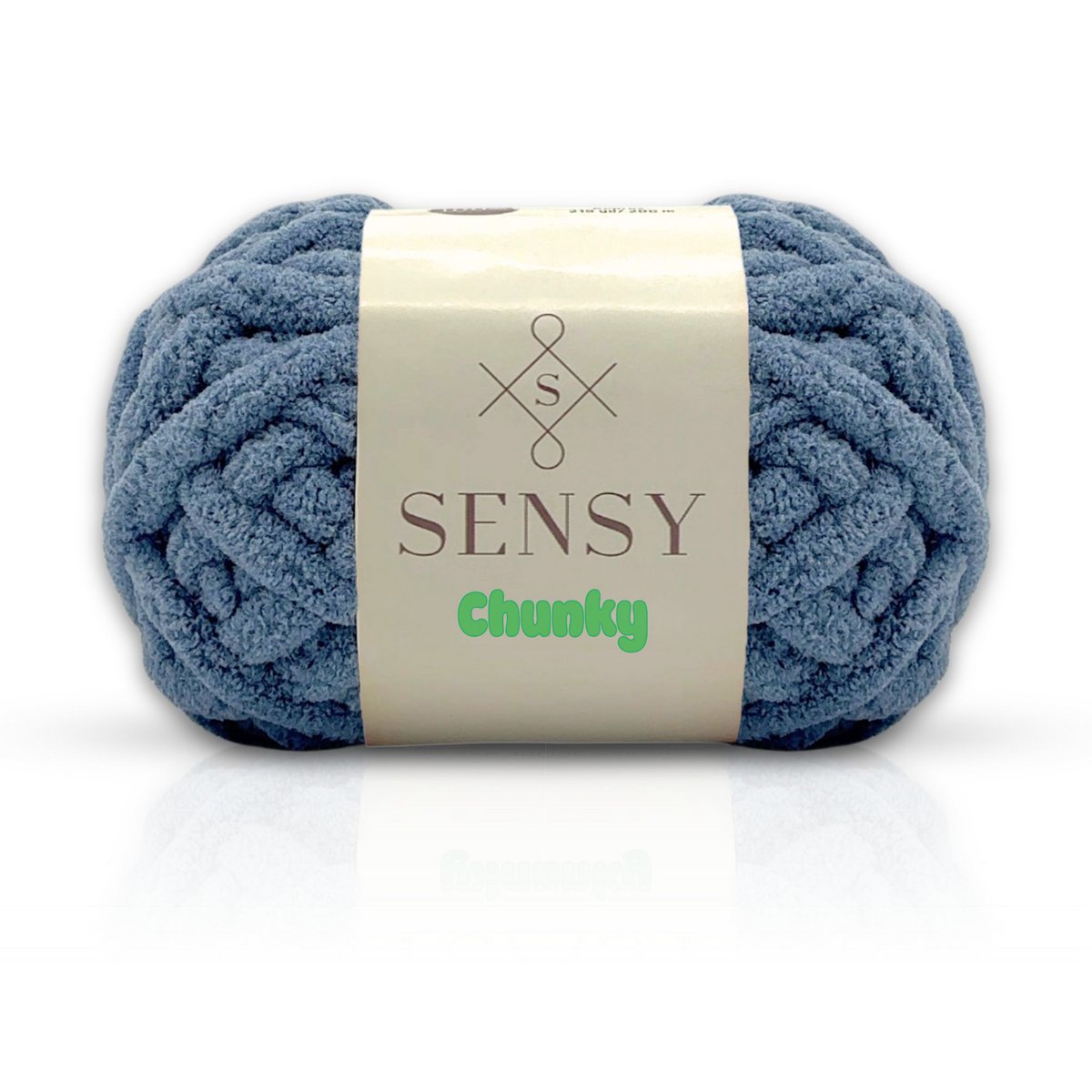 Sensy Chunky Yarn, Blanket Yarn, 7 oz, 28 Yards, Gauge 7 Jumbo