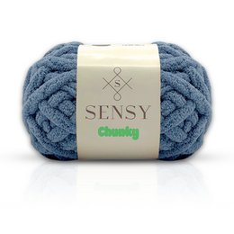 Sensy Chunky Yarn, Blanket Yarn, 7 oz, 28 Yards, Gauge 7 Jumbo