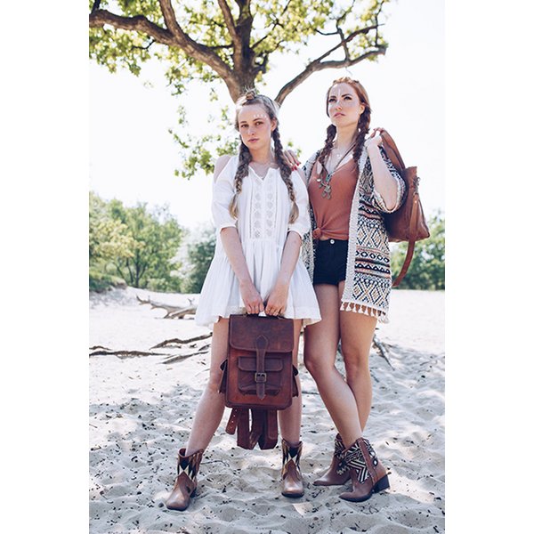 Azra Leather Backpack 14 "