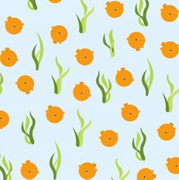 Wrapping paper "puffer fish"