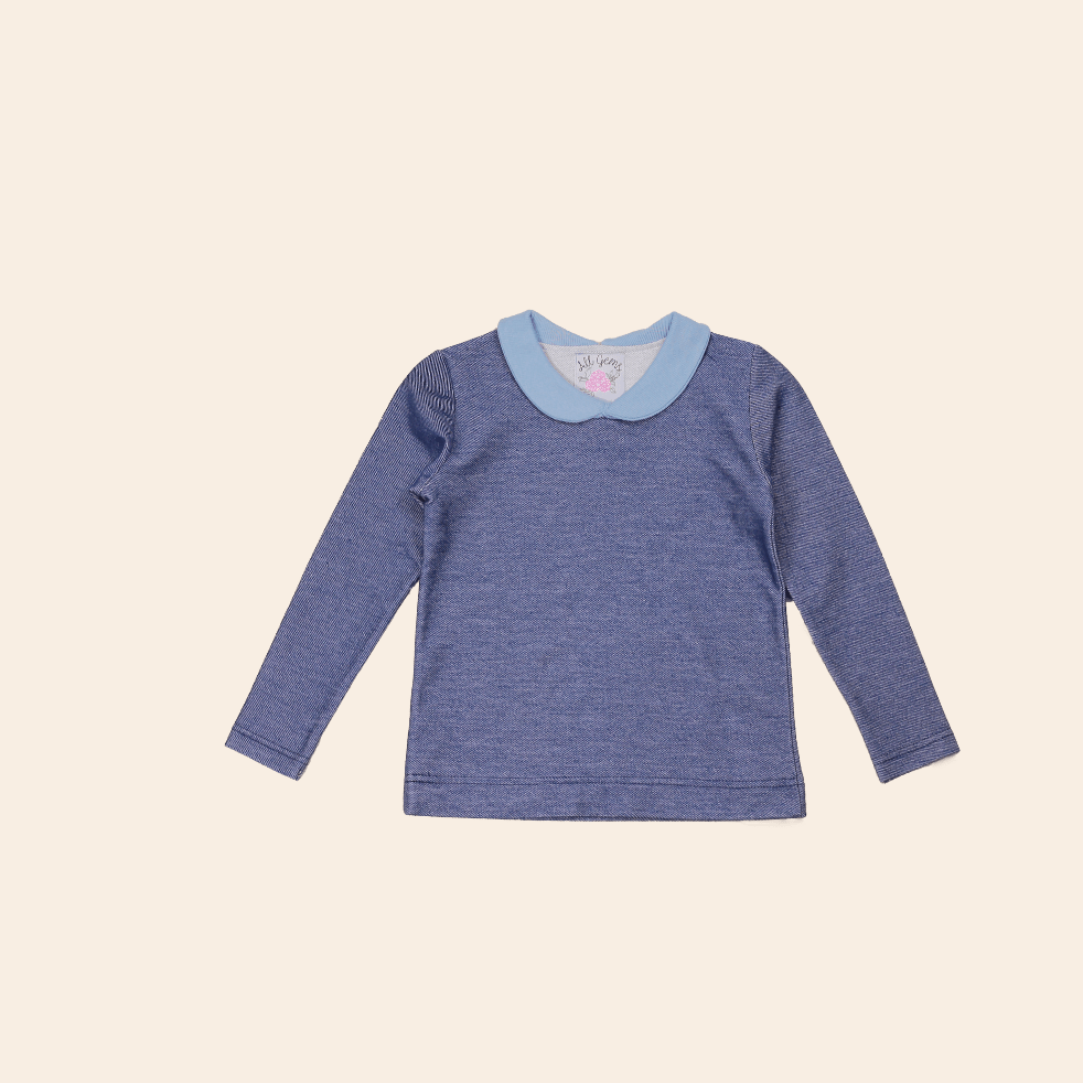 Mädchen Pullover Peter Pan Kragen | Lilie