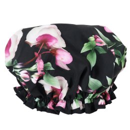 WS prysznicowa czapka ładna begonia czarna