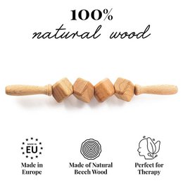 Dice Wooden Cellulite Massage Roller Lymphatic Drainage Massager Maderotherapy