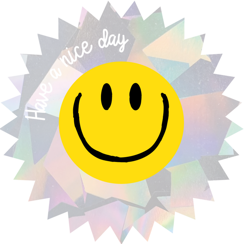 Window sticker rainbow maker Smiley