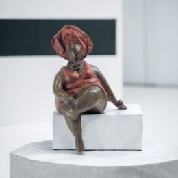 Bronze-Skulptur "Bobaraba Yolanda" by Hamidou | Größe S (14cm 500g) | Unikate