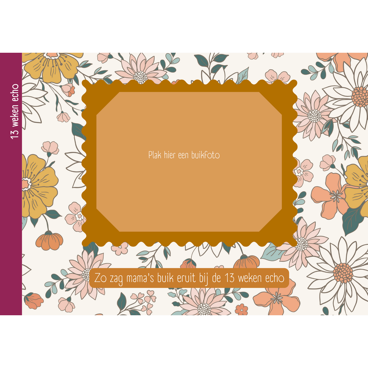 Libro sulla gravidanza - Fiori retrò