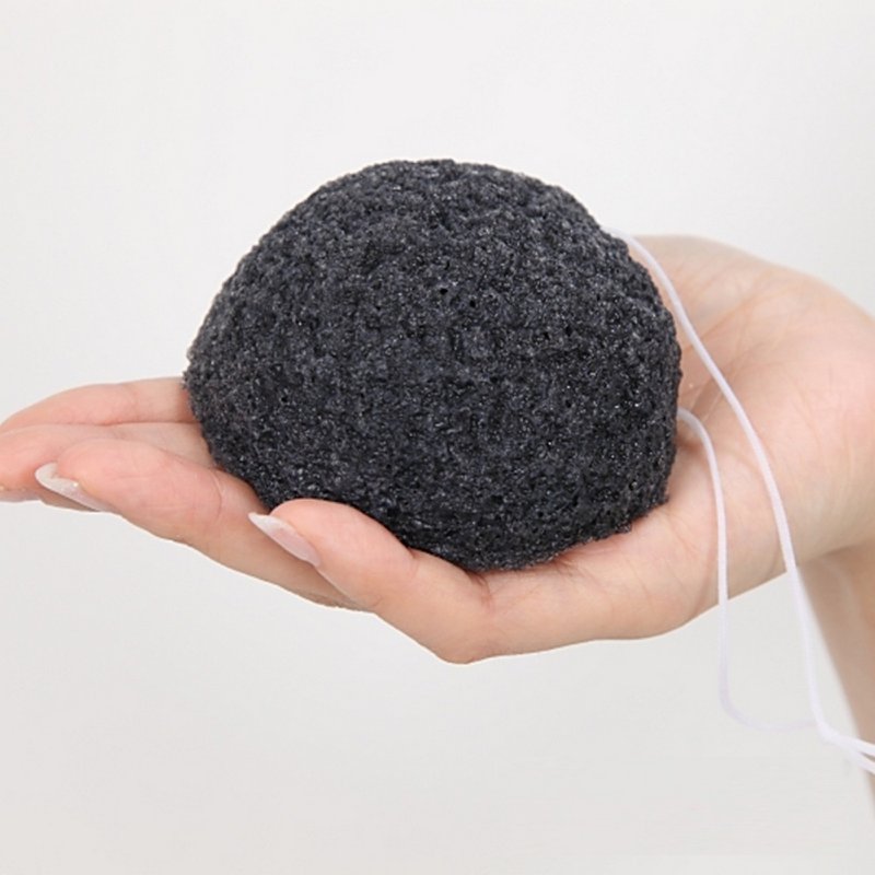Natural Konjac Sponge for Face with Bamboo Charcoal
