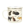 Gift Republic Mok emaille - Enamel Mug - Cats