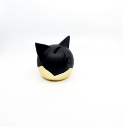 Divided Gold Piggy Bank