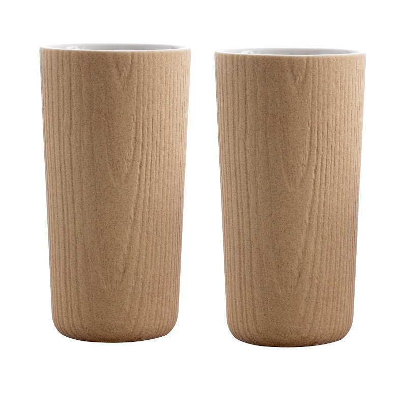 MU / Water Cup 270ml roble - juego de 2