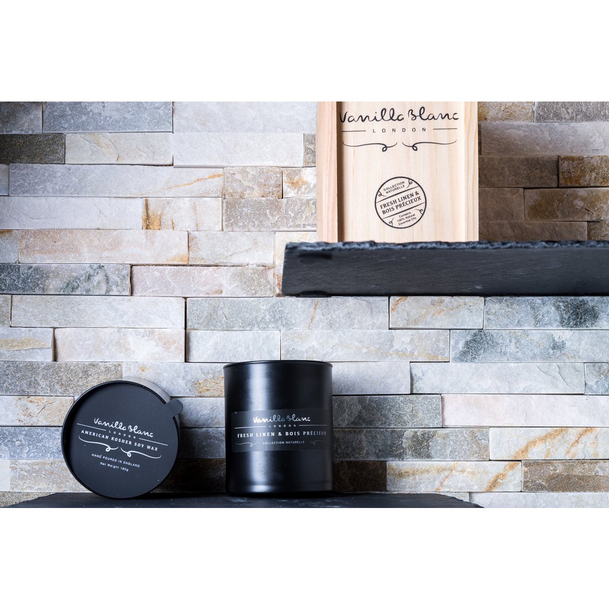 Frisk linned og Bois PrÃ©cieux Candle®