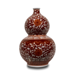 florero de calabaza de flor de rosa famille