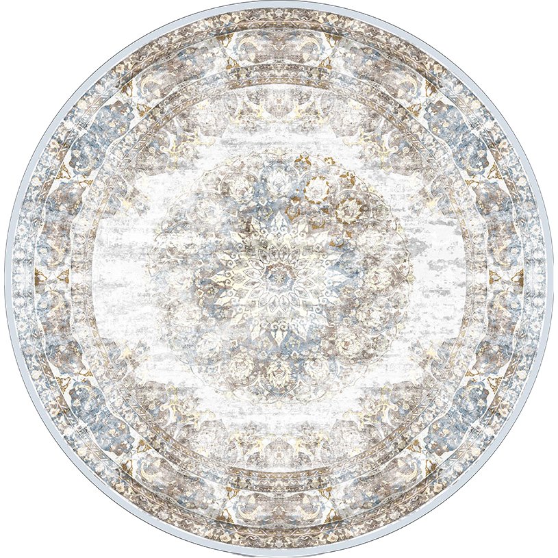 Teppich Viola Round Taupe ø120 cm