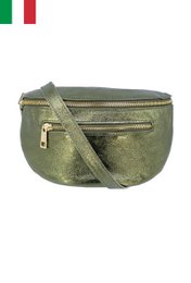 Sac banane cuir irisé avec fermeture métallique IT2616Z