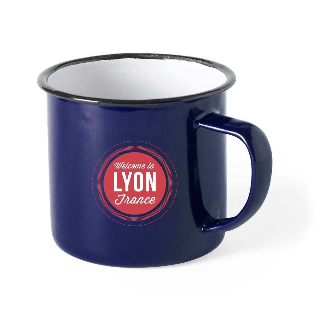 Tasse en métal à personnaliser