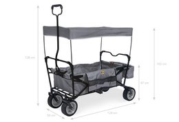 Folding handcart „Paxi”, grey