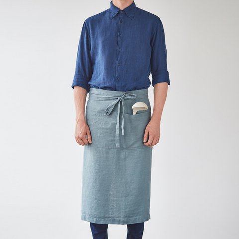 Blue Fog Linen Garcon Apron