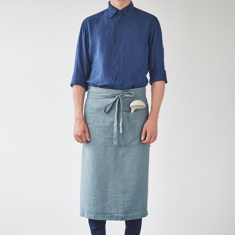 Blue Fog Linen Garcon Apron