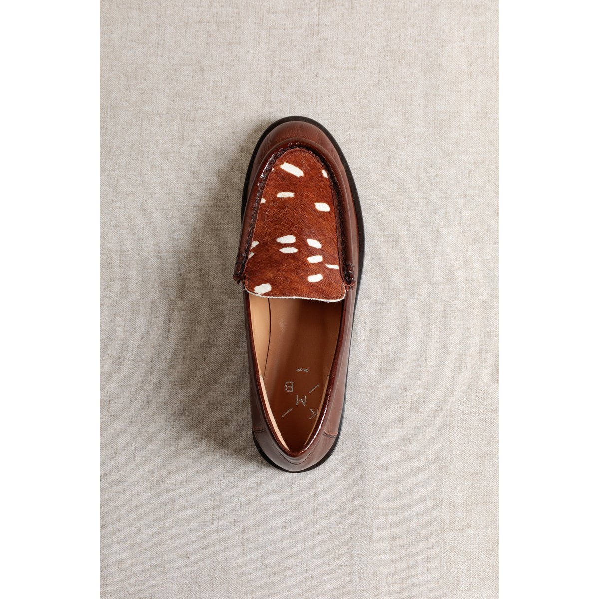 PARSON CHESNUT - Loafers van lakleer met Bambi-print