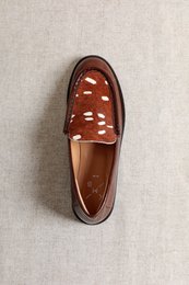 PARSON CHESNUT - Loafers van lakleer met Bambi-print