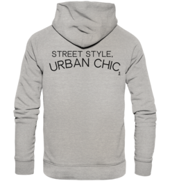 Urban chic: felpa con cappuccio organica