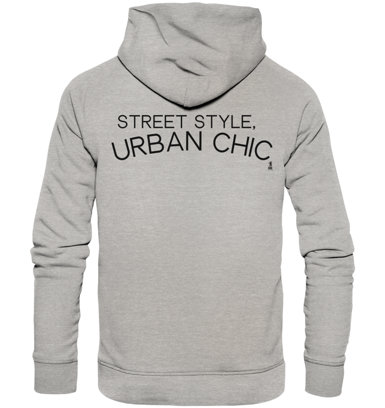 Urban chic: felpa con cappuccio organica