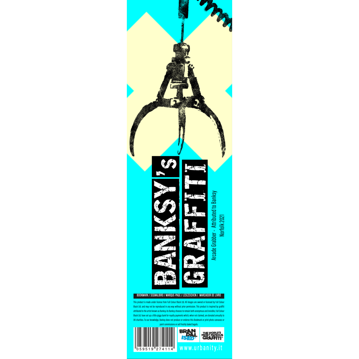 Banksy "Soft-Touch" Lesezeichen - Arcade Grabber