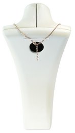 Buste, PU-bekleed, glanzend, 32,5 x 16 x 8,5 cm, wit