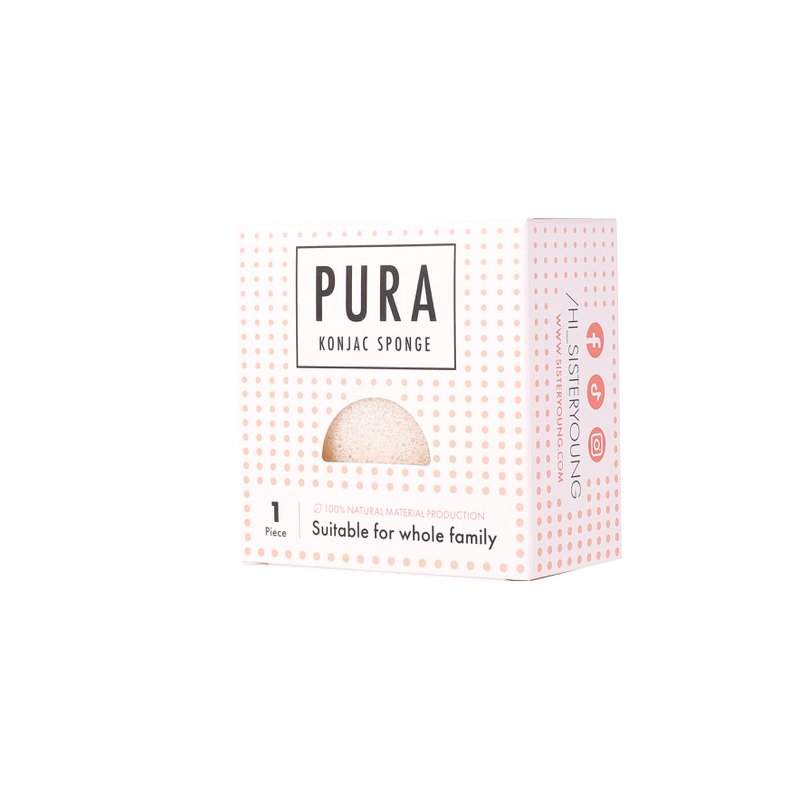 Sister Young l PURA – Natürlicher Konjac-Schwamm