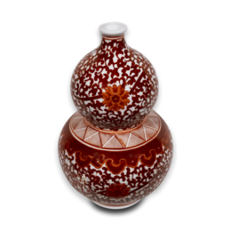 florero de calabaza de flor de rosa famille
