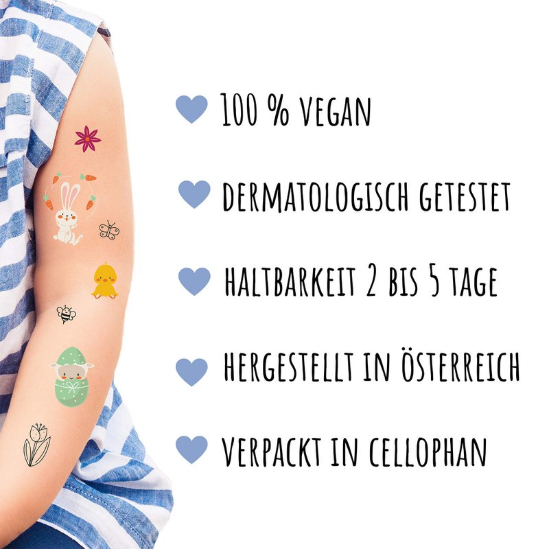 Kindertattoos - Motiv "Ostern"