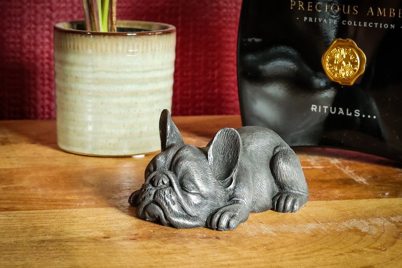 Fransk Bulldog røgelsesholder sæt