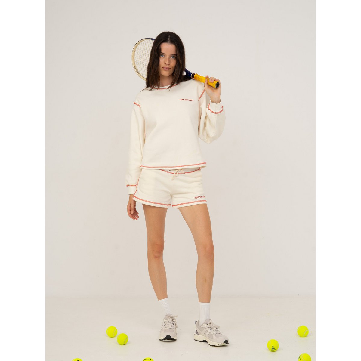 Form White Jersey Sweat Shorts