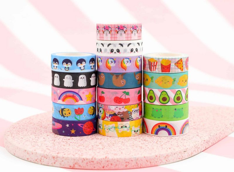 Cinta Washi Unicornio