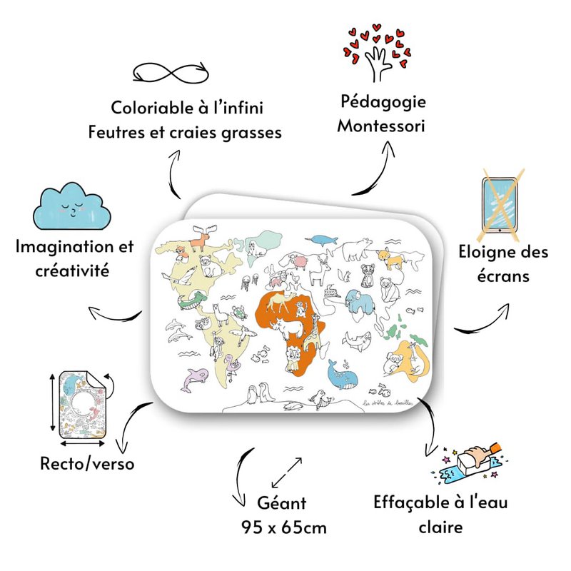 Coloriboard - La Map Monde