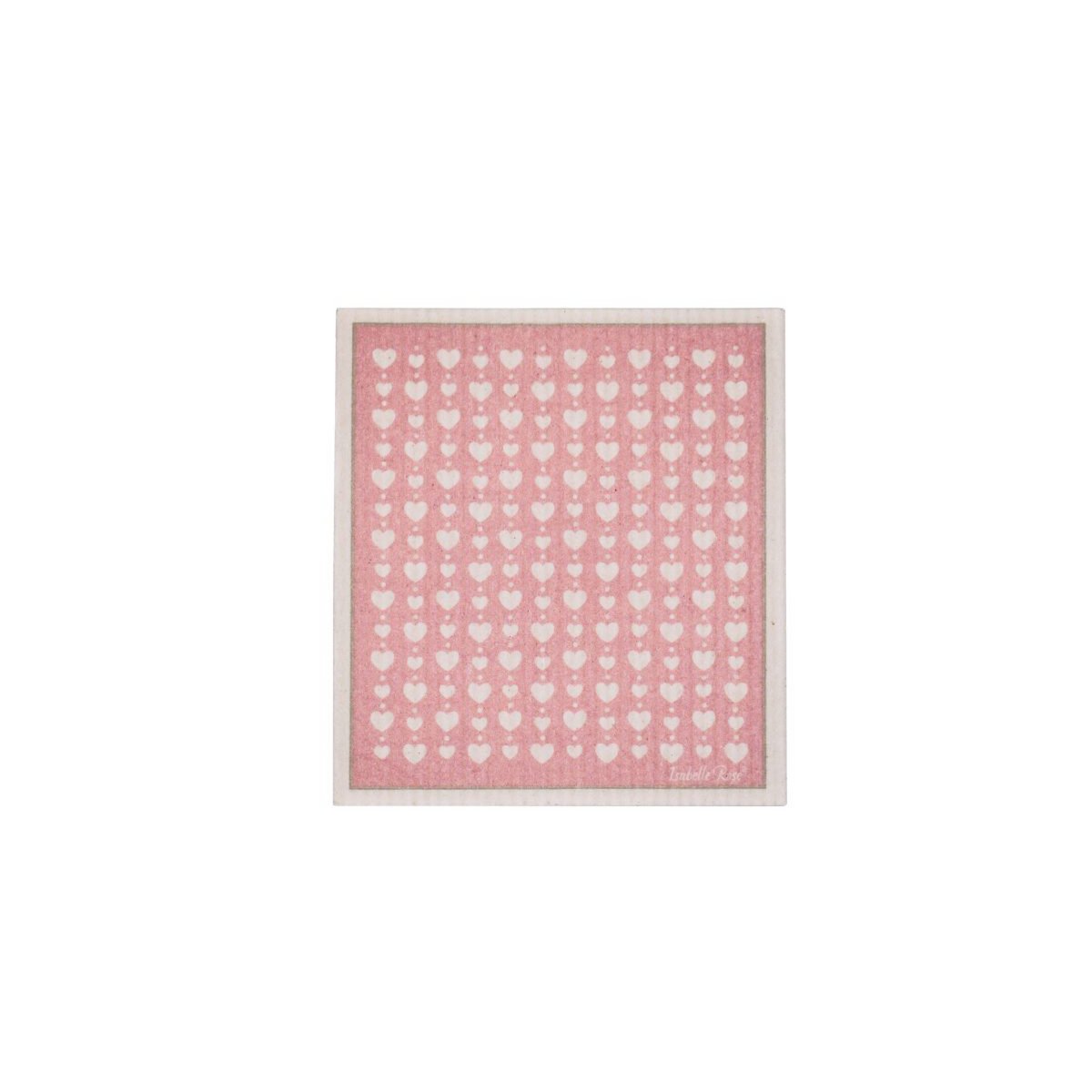 Strofinaccio Love rosa 17x20 cm Isabelle Rose