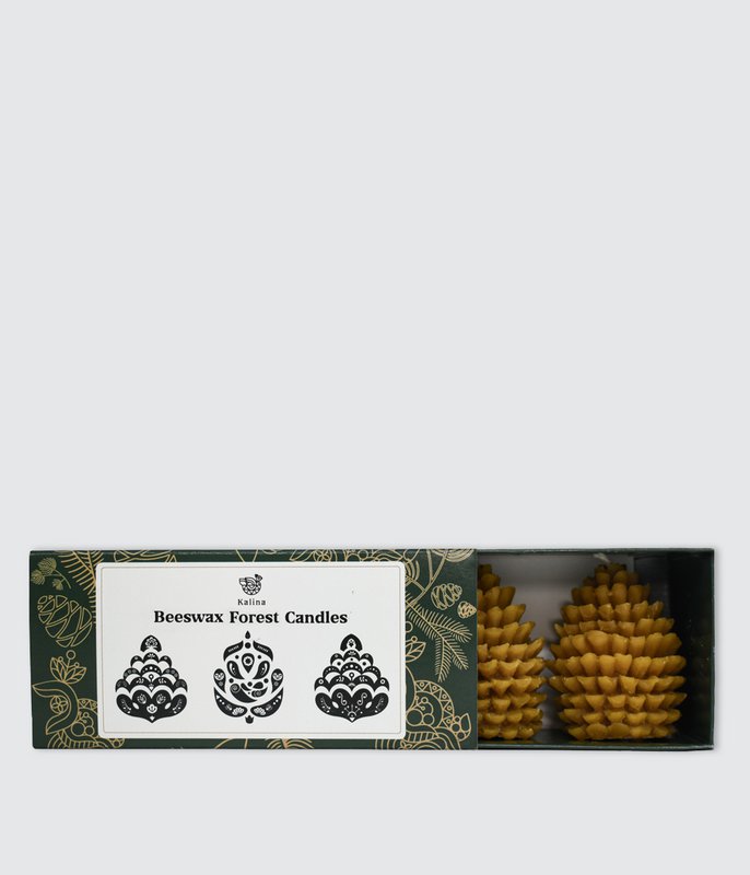 Candele della foresta di cera d'api