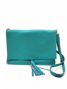 Turquoise green luna leather bag
