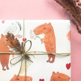 Capybara Gift Wrapping Paper Roll